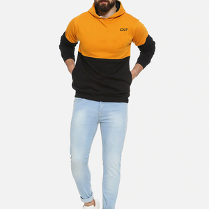 Sudadera con capucha térmica de manga larga de gran tamaño personalizada sólida de alta calidad para hombres Etiqueta Privada cómoda para adultos de invierno - Product Image 3