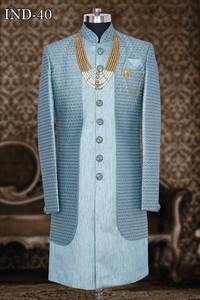 ผู้ชายปักอินโดเชอร์วานีตะวันตกสำหรับงานแต่งงาน - Product Image 3