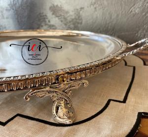 Nouvel arrivage Décoration du festival du Ramadan Plateau rond en laiton de luxe de haute qualité pour le festival du Ramadan Taille et design personnalisés - Product Image 1