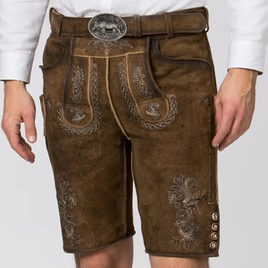 Traje de Oktoberfest, pantalones cortos Lederhosen personalizados para hombres, traje tradicional alemán, pedidos a granel, etiquetado privado - Product Image 5