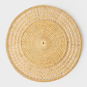 <b>Round</b> <b>Rattan</b> Placemat For Dining <b>Table</b> Styling And Eco-Friendly Home Decor Eco-Friendly Dining <b>Table</b> Decoration - Product Image 1