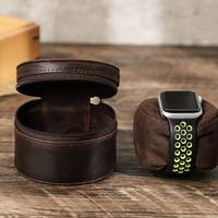Vente en gros de boîte de montre de luxe en cuir véritable avec logo personnalisé sac de voyage de luxe pour hommes et femmes montres boîtes et étuis de montre