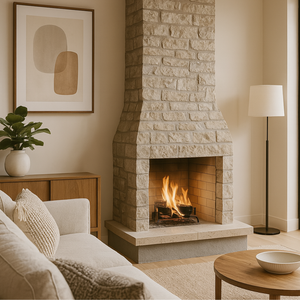 Chimenea Prefabricada de Leña con Hogar Refractario Expuesto M130Ref Calore - Product Image 4