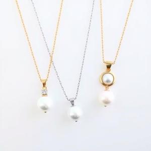 สร้อยคอพร้อมจี้เงินแท้ S925 ประดับมุกน้ำจืด ขายส่งจากโรงงาน ชุบทอง 18k - Product Image 5