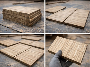 Parquet en chêne industriel naturel 10 mm |   Bois franc d'ingénierie en chêne européen |   Revêtement de sol robuste pour l'agencement des surfaces, salon, entrepôt - Product Image 6