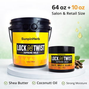 Gel capillaire biologique à base de plantes pour tresses, locks et twists, fixation forte, sans accumulation, marque privée, fabricant OEM, vente en gros en usine - Product Image 2