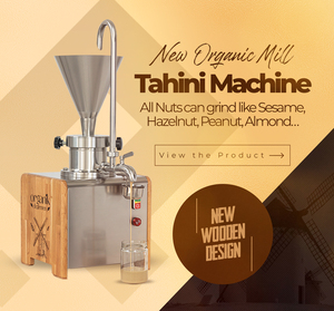 Nouvelle condition biologique Tahini Machine moulin à pâte de sésame chaud frais pour Restaurant boulangerie vente au détail ingrédients à base de noix traitement - Product Image 5