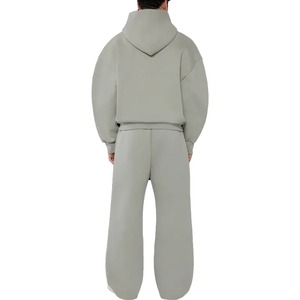 Sudadera con capucha gruesa de algodón de alta calidad para hombre, ropa de invierno de gran tamaño de lana personalizada, técnica de hojaldre con estampado en relieve - Product Image 6