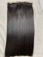 Extensions de cheveux humains vierges Remy 100% vietnamiens de haute qualité, lisses comme des baguettes, à bandes adhésives, bruts, double trame, vente en gros