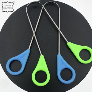 Nettoyage de la langue en acier inoxydable nettoyant grattoir en métal pour une haleine plus fraîche avec étui - Product Image 6