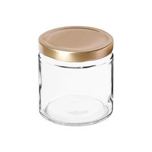 High-Rimmed Glass <b>Jar</b> 410ml with Cap 82mm Pack of 6-Can Central - Product Image 1