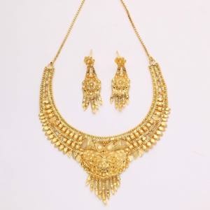 Colliers plaqué or pour occasions spéciales et bijoux de mode en or pour femmes cuivre et laiton chapado en oro oro laminado - Product Image 1