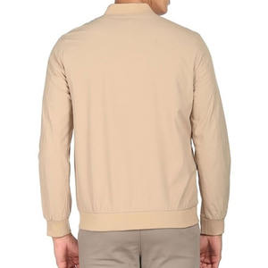 Veste universitaire coupe-vent imperméable en toile enduite unisexe de grande taille Vente en gros au design avant avec logo personnalisé - Product Image 2