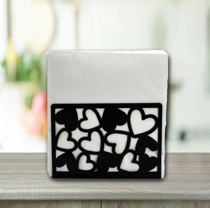 Porta Servilletas de Papel con Diseño de Corazón Metálico para Hogar, Oficina, Cocina, Hotel y Restaurante, Mesa de Comedor, Mostrador - Product Image 2