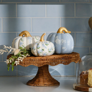 Soporte de mimbre para pasteles, bandeja de exhibición tejida a mano con bordes festoneados para pasteles y pasteles para bodas bohemias - Product Image 2