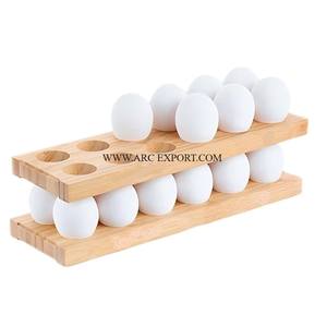 Utensilios de cocina para el hogar estantes decorativos para huevos 2 niveles hechos a mano de gran tamaño estándar diseño elegante estante para huevos de precio bajo indio - Product Image 3