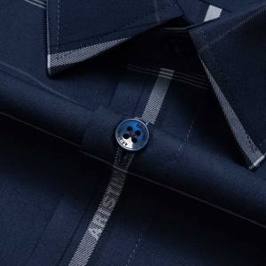 Aristino rayas cuello mandarín antiarrugas transpirable hombres vestido camisa ALS2150Z venta al por mayor precio caliente producto superior - Product Image 3