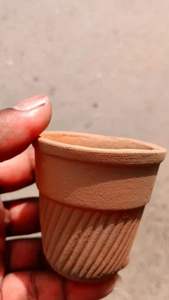 Tazas de té clásicas de cristal de terracota rústicas hechas a mano de calidad de exportación directa platillos ecológicos 150-400 ML amantes del té hechos a mano - Product Image 3