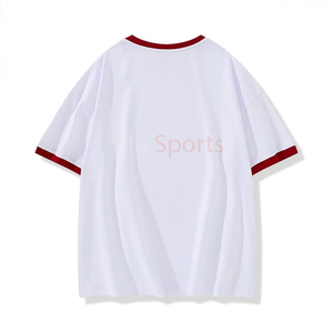 เสื้อแฟชั่นสำหรับผู้ชายเสื้อแนวสตรีทเสื้อ100% ลายสีพื้นดีไซน์ตามสั่งแนวสตรีทงาน OEM 2025 - Product Image 6