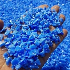 Blue HDPE <b>Plastic</b> Flakes Recycled Regrind Molding Grade Scrap for Fibers Profiles Injection and Extrusion - Product Image 3