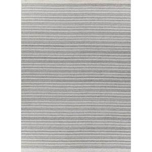 พรมขนสัตว์ลายทางสีงาช้าง ทอมือ ขนาดใหญ่ รูปทรงสี่เหลี่ยมคลาสสิก สำหรับห้องโถง วิสโคส ขนยาว รุ่น Hwl-212 - Product Image 1