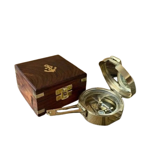 Boussole Nautique Ancienne En Laiton De 3 Pouces - Reproduction De Style Civil War - Fabriquée En Inde