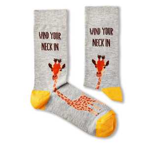 Logotipo personalizado divertido novedad Animal algodón equipo calcetines jirafa texto diseño hombres mujeres niños Vietnam artículos para la venta a granel - Product Image 2