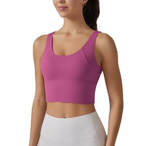 Soutien-gorge de yoga confortable, rembourré, sans armatures, léger, respirant, réversible, pour le sport et la gym, pour femmes - Product Image 2