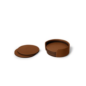 ชุดจานรองแก้วหนังแท้สำหรับตกแต่งโต๊ะกาแฟชาของขวัญธุรกิจ - Product Image 5