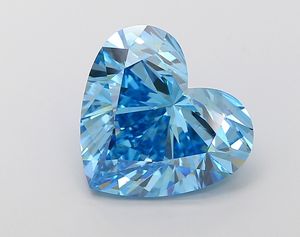Elegante Anillo de Compromiso de Alta Gama con Diamante Azul Vivido de Corte Corazón de 6.01 Ct, Cultivado en Laboratorio, Claridad VS, Certificado IGI - Product Image 1