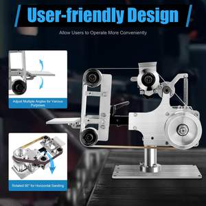 Lijadora de Banda Multifunción de 550W para Escritorio, Pulidora, Afiladora, Máquina Abrasiva para Uso Doméstico, Mini Amoladora de Banda - Product Image 2