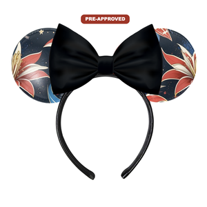 Serre-tête noir à peindre, design blanc et rouge, accessoire de coiffure DIY pour dessin et artisanat, pour enfants, garçons et filles, activité de fête d'anniversaire - Product Image 1