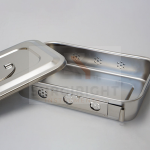 Équipement médical Boîte de désinfection en acier inoxydable 304 Boîte d'instruments chirurgicaux Navire pasteurisé par Surgiright Instruments - Product Image 1
