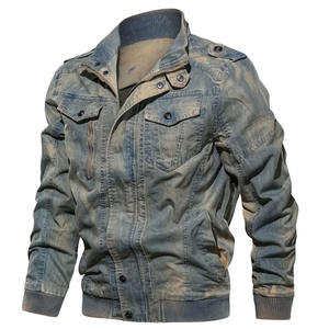 Manteau hommes mâle printemps automne classique noir manteau nouveaux hommes Denim veste Slim Fit mode jean vestes poche veste - Product Image 1