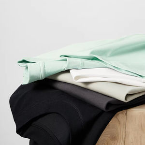 T-shirt à col rond à épaules tombantes en coton 230 grammes, coupe et couture, surdimensionné, graffiti, uni, t-shirt de sport, manches courtes - Product Image 6