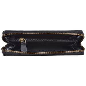 Nouvelle Mode Zip Around Black Color Ladies Wallet en Cuir Véritable - Product Image 3