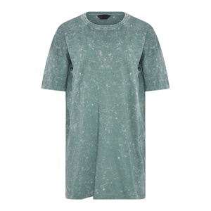 T-shirt femme délavé à l'acide 180 GSM en coton respirant, style vintage décontracté, fabricant OEM personnalisé pour femmes - Product Image 5