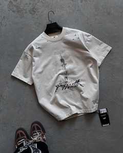 Camiseta gráfica Vintage de gran tamaño de alta calidad, ropa informal de algodón Supima de peso pesado, Camiseta de algodón 100% personalizada - Product Image 6