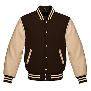 Blouson bombardier professionnel en laine avec Logo personnalisé pour homme, avec patchs de contraste, broderie, Letterman, varity - Product Image 3