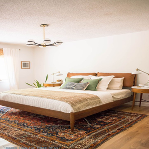 Cama King Size de Madera Maciza de Sheesham con 2 Cajones de Almacenamiento, Juego de Dormitorio Queen Size, Cama King Size Tallada a Mano Asequible - Product Image 2