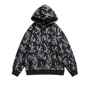 Vente en gros oem logo broderie personnalisée couleur unie sweat à capuche en polyester promotionnel unisexe pas cher pour hommes - Product Image 1