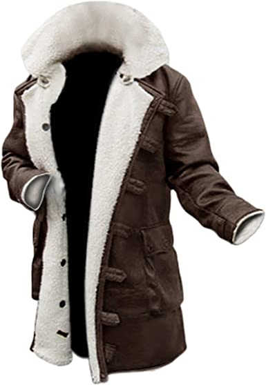 OEM Men's Stylish Warm Winter Jacket Casual Faux Fur Hooded Long Windbreaker Cotton Shearling Leather Coat Denim Overcoat