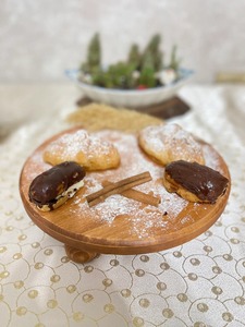 Support à gâteau en bois fait à la main, plateau de présentation de desserts rustique pour mariage, décoration de cuisine, table de desserts de mariage, fabrication indienne - Product Image 5