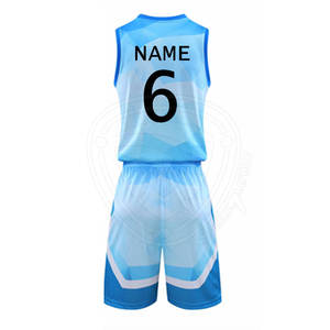 Uniforme de baloncesto hecho en poliéster Uniforme de baloncesto ligero Uniforme de baloncesto de color personalizado - Product Image 2