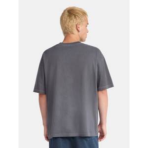 เสื้อยืดผ้าฝ้ายโอเวอร์ไซส์แขนสั้นสำหรับผู้ชายและผู้ชาย - Product Image 3