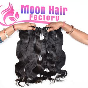 Extensions de cheveux naturels indiens Remy bruts à prix de gros bon marché, ondulations naturelles, double trame, cheveux humains non traités, à vendre - Product Image 4