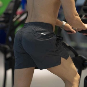 Novedad de verano, pantalones cortos de chándal con logotipo personalizado, pantalones cortos de talla grande para hombre, pantalones cortos de poliéster/Spandex para hombre - Product Image 2