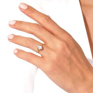 Anillo de piedras preciosas de piedra lunar, joyería para mujer, joyería de estilo bohemio de plata, anillo hecho a mano de tendencia de Plata de Ley 925, regalo para ella - Product Image 4