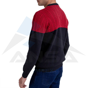 Vente en gros 2024 Meilleure vente Nouveau design Pull tricoté pour hommes à séchage rapide Couleur unie Respirant pour l'hiver - Product Image 2