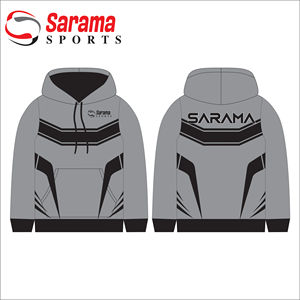 Suministro directo de fábrica personalizada a granel sublimado Unisex cómoda jersey blanco negro Sudadera con capucha - Product Image 6